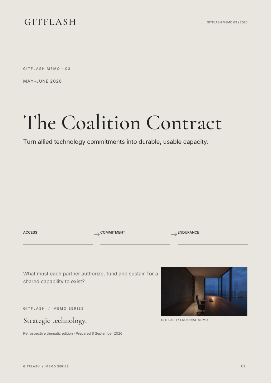 GitFlash memo cover: The Coalition Contract.